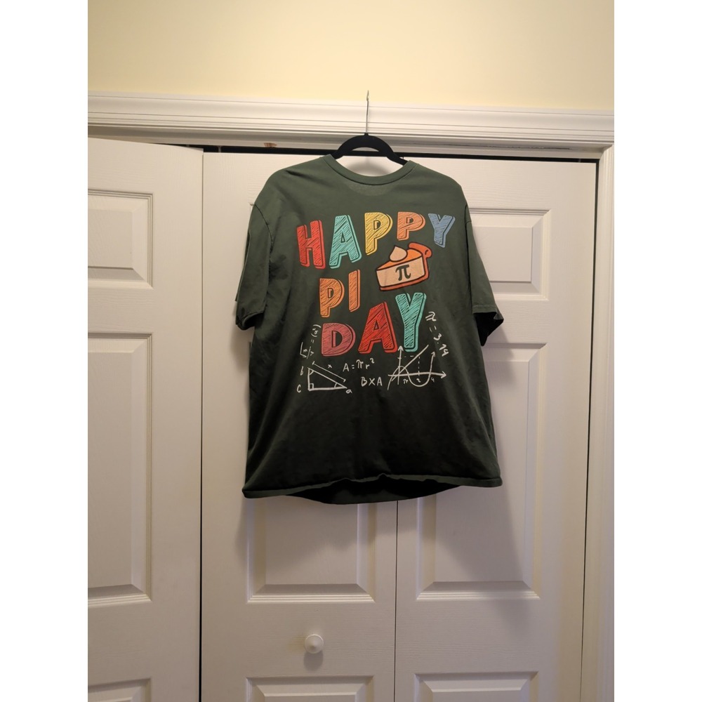 Port & Company Happy Pi Day Math Science Teacher Graphic T-Shirt Green 2XL
